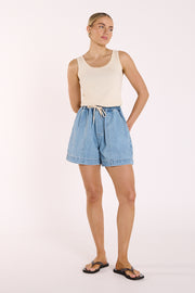 Quinn Denim Short - Classic Blue