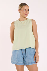 Naomi Tank - Green Stripe