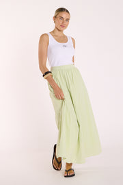Naomi Skirt - Green Stripe