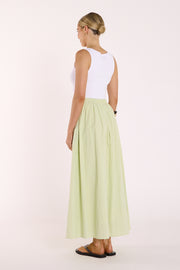 Naomi Skirt - Green Stripe