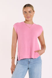 Jasper Knitted Tank - Pink