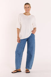 Indi Oversized Tee - White