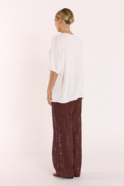 Indi Oversized Tee - White
