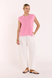 Jasper Knitted Tank - Pink