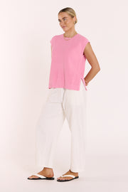 Jasper Knitted Tank - Pink