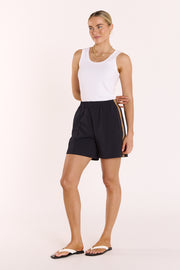 Noah Short - Navy Camel Stripe