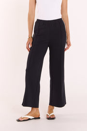 Noah Cropped Pant - Navy Stripe