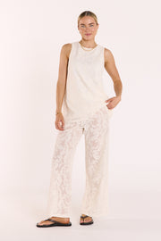 Valerie Tank - Cream Lace