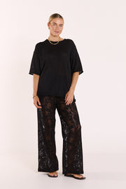 Indi Oversized Tee - Black