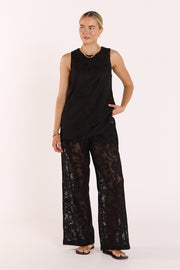 Valerie Tank - Black Lace