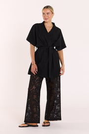 Pippa Wrap Dress - Black
