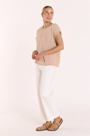 Indi Knitted Top - Sand