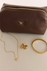 F&N Jewellery Pouch - Chocolate