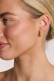 Emma Earrings - Gold & Cream