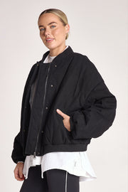 Asher Quilted Jacket - Black