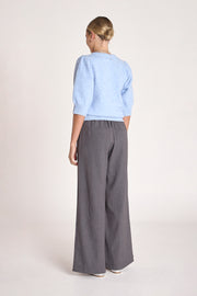 Estelle Button Up Top -  Powder Blue