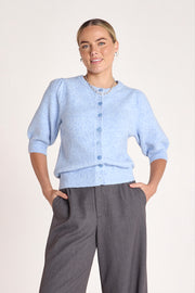 Estelle Button Up Top -  Powder Blue