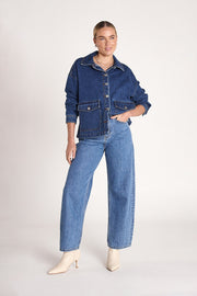 Flo Denim Jacket - Dark Blue