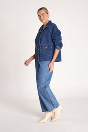 Flo Denim Jacket - Dark Blue