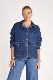 Flo Denim Jacket - Dark Blue