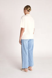 Goldie Knitted Shirt - Cream