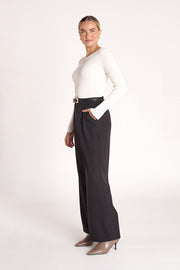 Claire Long Sleeve Top - White