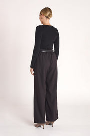 Claire Long Sleeve Top - Black
