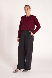 Margot Knit - Burgundy