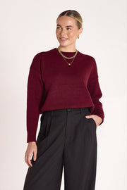 Margot Knit - Burgundy