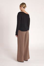 Indi Long Sleeve Top - Black