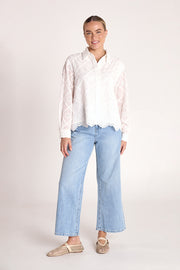 Sienna Long Sleeve Shirt - White