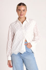 Sienna Long Sleeve Shirt - White