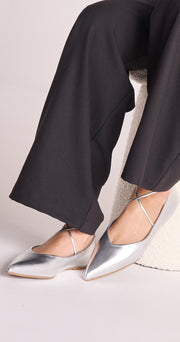 Haruna Flat - Silver Metallic