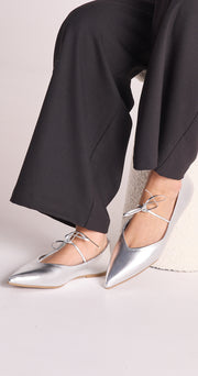 Haruna Flat - Silver Metallic