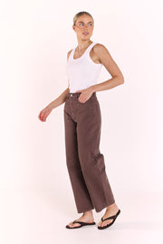 PRE-ORDER Lola Barrel Jean - Chocolate