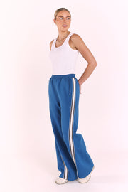 Noah Wide Pant - Blue Twist