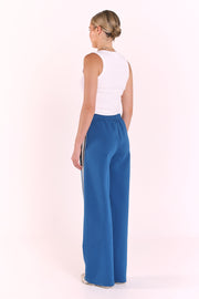 Noah Wide Pant - Blue Twist