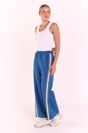 Noah Cropped Pant - Blue Twist