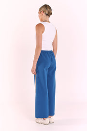 Noah Cropped Pant - Blue Twist