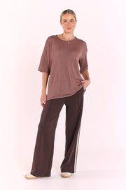 Indi Oversized Tee - Cocoa