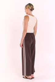 PRE-ORDER Noah Cropped Pant - Luxe Dark Chocolate