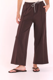 PRE-ORDER Noah Cropped Pant - Luxe Dark Chocolate