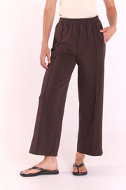 Noah Cropped Pant - Dark Chocolate