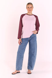 Sloane Tee - Plum Blush