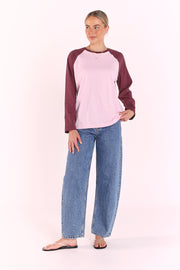 Sloane Tee - Plum Blush