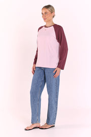 Sloane Tee - Plum Blush