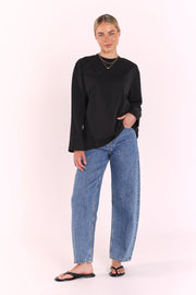 Carter Long Sleeve Tee - Black
