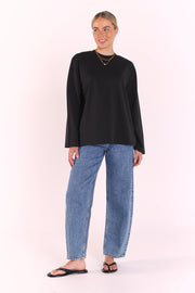 Carter Long Sleeve Tee - Black