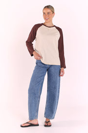 Sloane Tee - Chocolate Cream