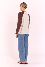 Sloane Tee - Chocolate Cream